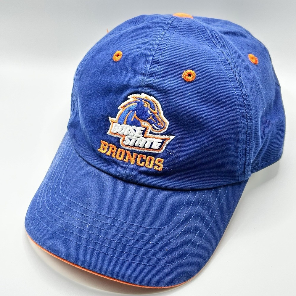 Boise State Broncos Logo Dad Hat Cap Adjustable Strapback Blue NCAA College